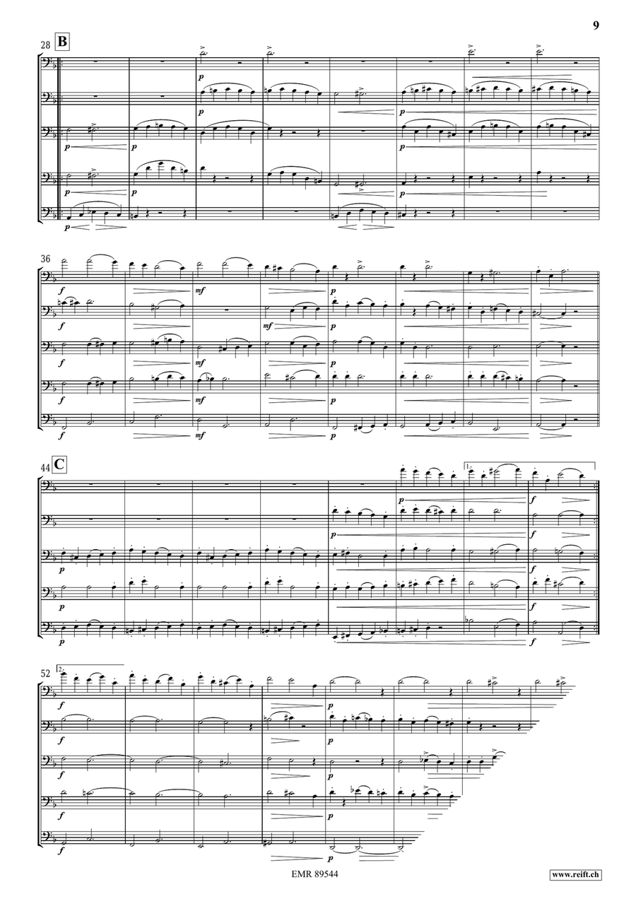 Quintet No. 1, Op. 5 Quintet No. 1, Op. 5 Trombone scores gallery preview page 6