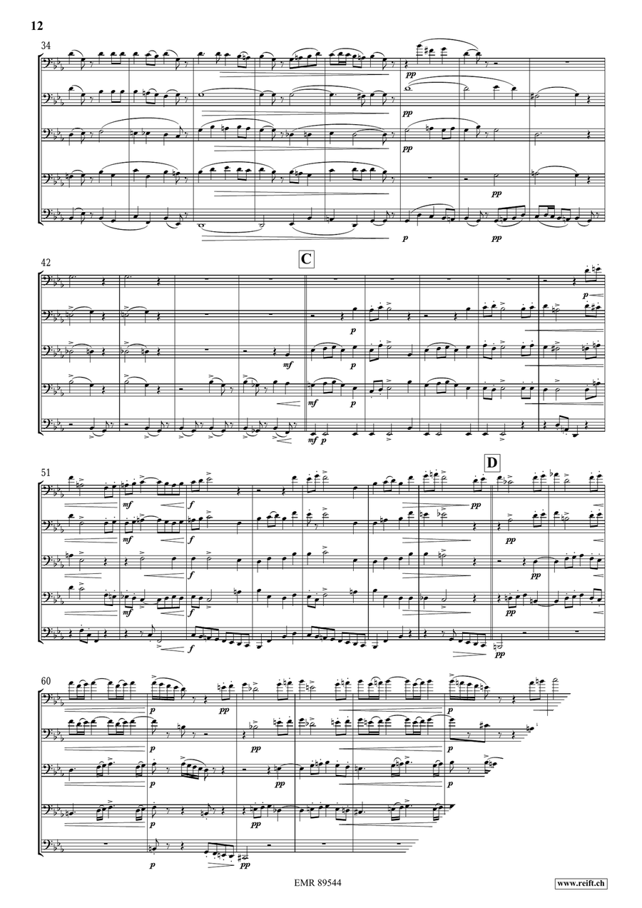 Quintet No. 1, Op. 5 Quintet No. 1, Op. 5 Trombone scores gallery preview page 8