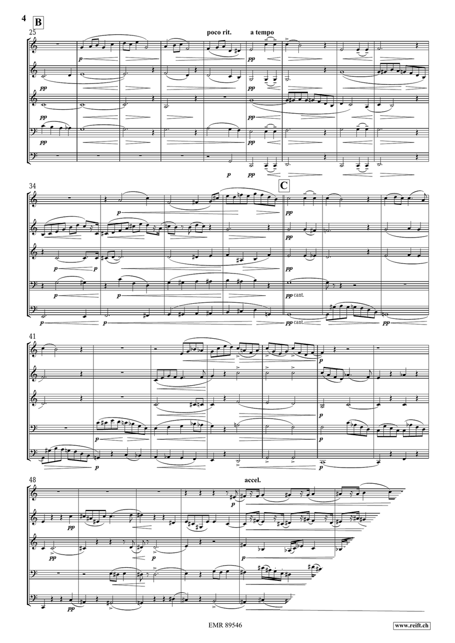 Quintet No. 1, Op. 5 Brass Quintet scores gallery preview page 5