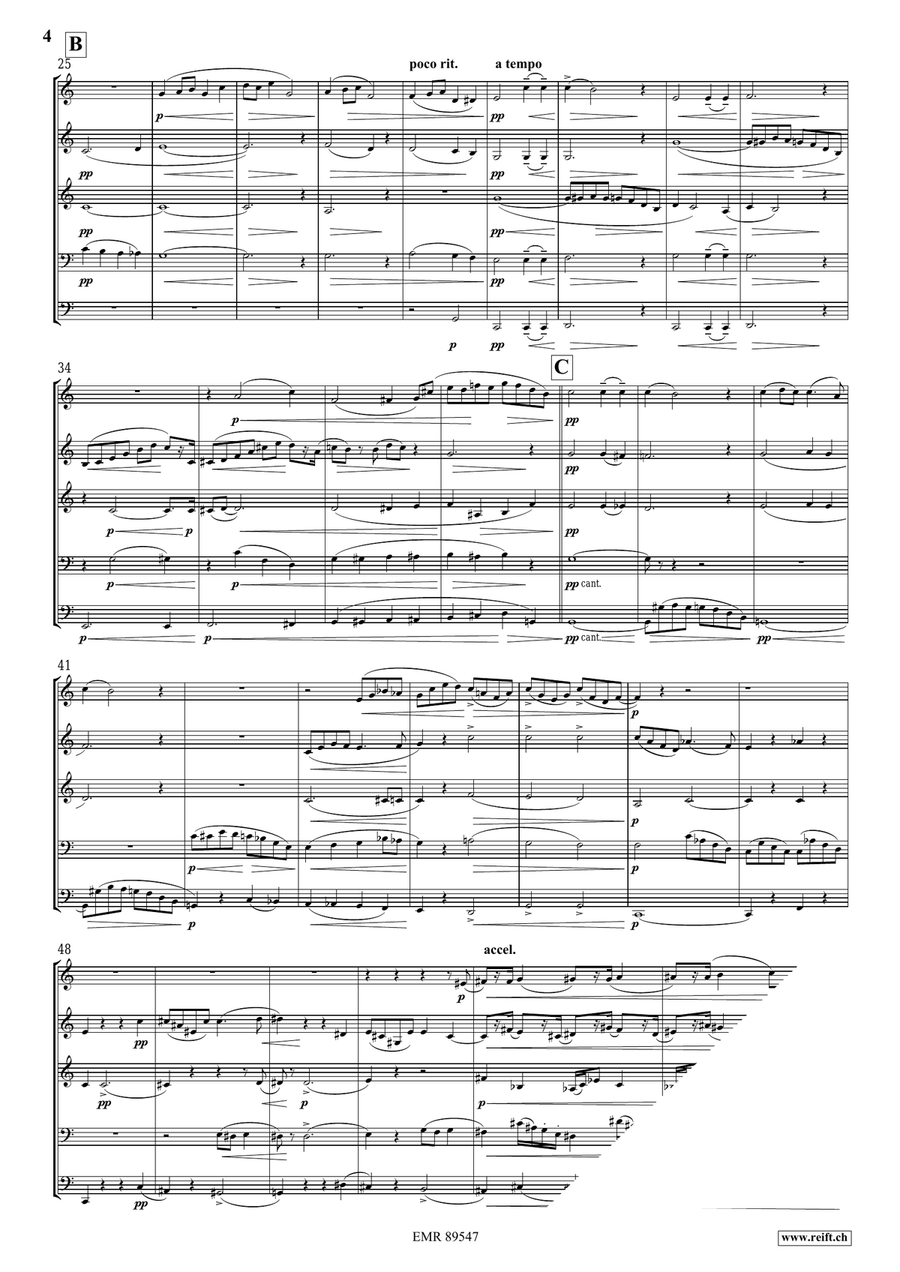 Quintet No. 1, Op. 5 Woodwind Quintet scores gallery preview page 4
