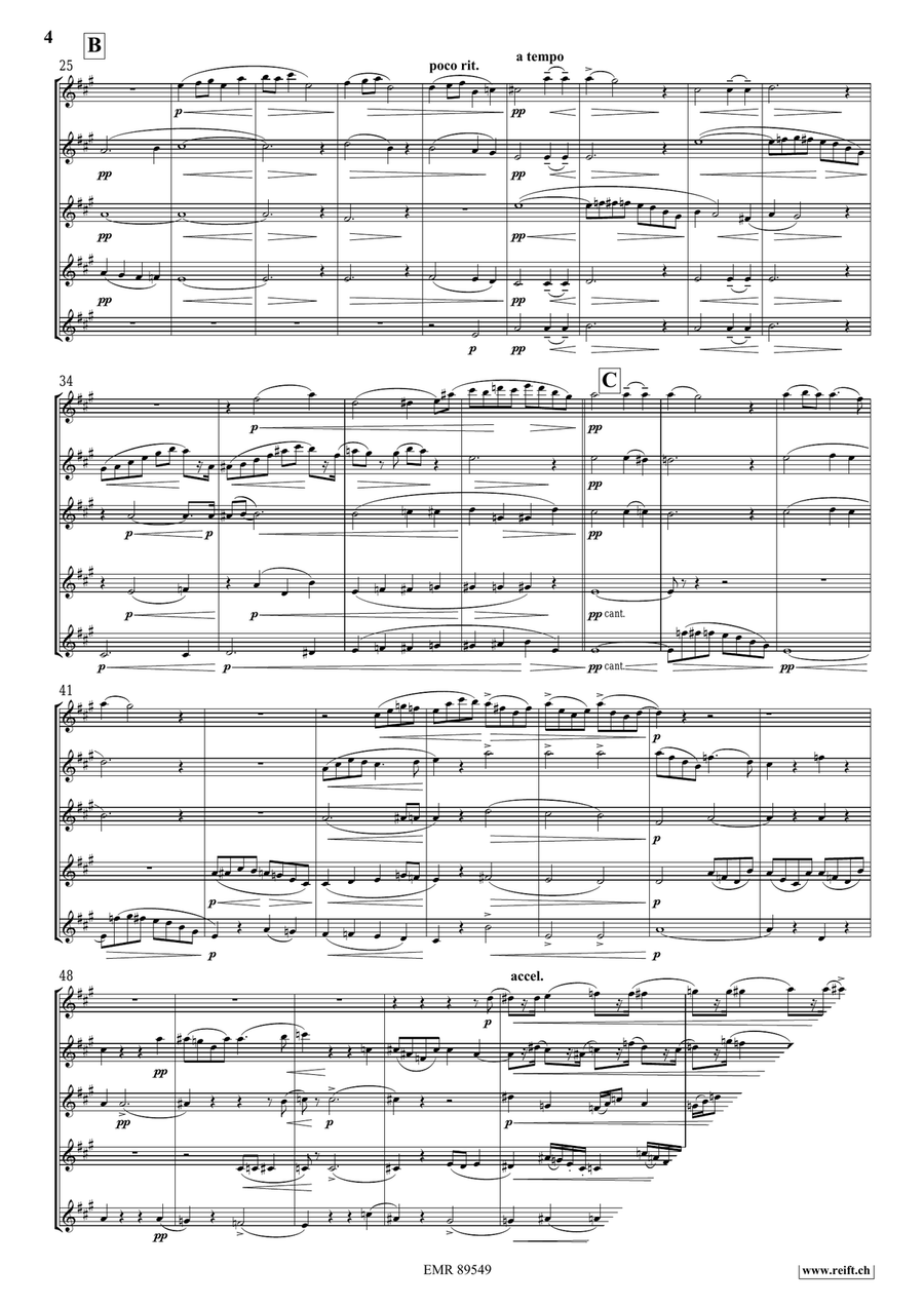 Quintet No. 1, Op. 5 Quintet No. 1, Op. 5 Flute scores gallery preview page 4