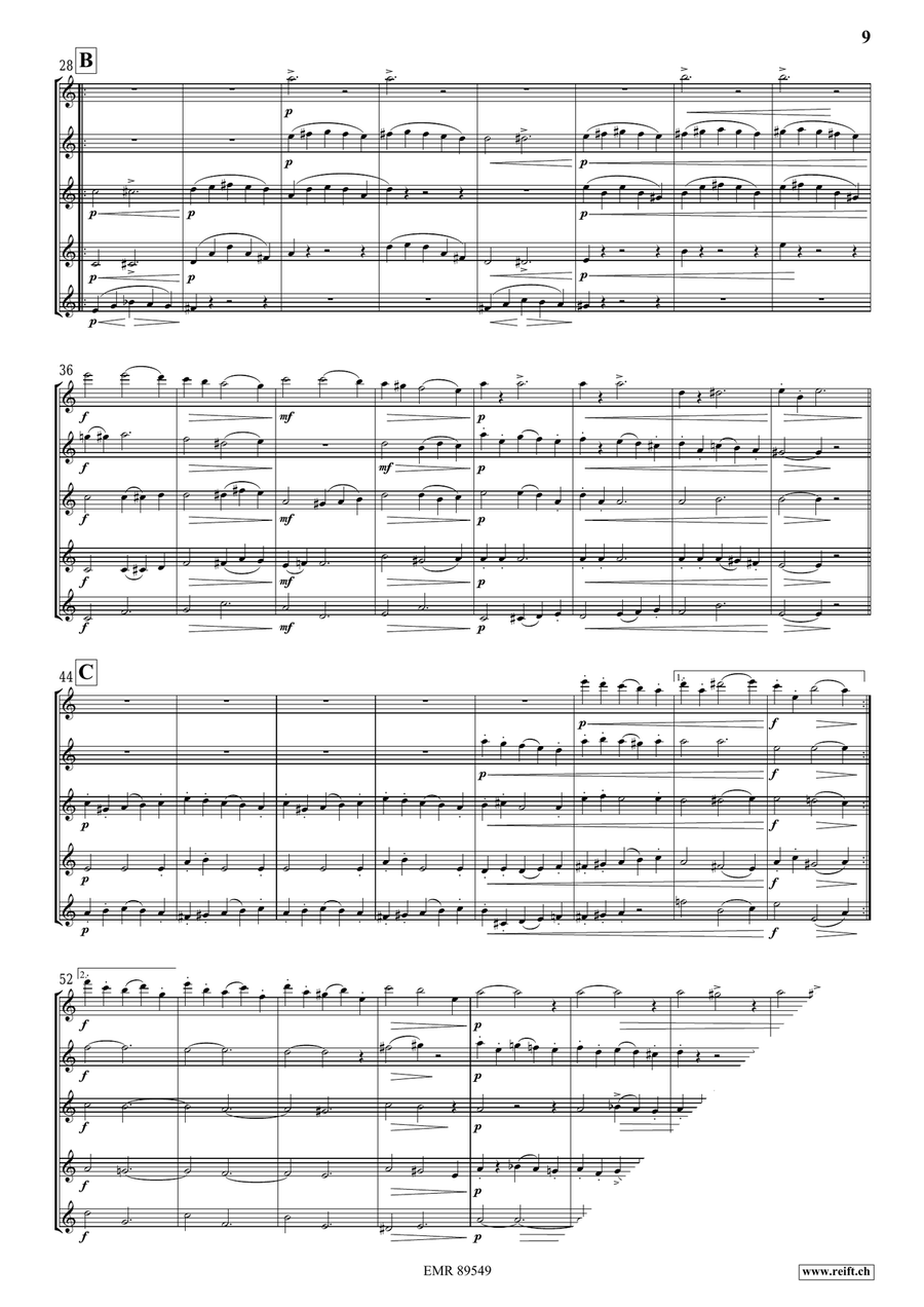 Quintet No. 1, Op. 5 Quintet No. 1, Op. 5 Flute scores gallery preview page 6