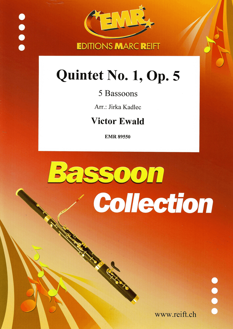 Quintet No. 1, Op. 5 Bassoon scores gallery preview page 1