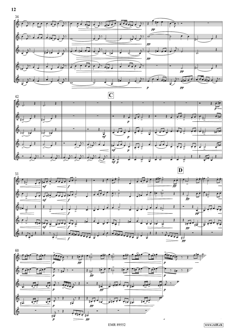 Quintet No. 1, Op. 5 Quintet No. 1, Op. 5 Horn scores gallery preview page 8