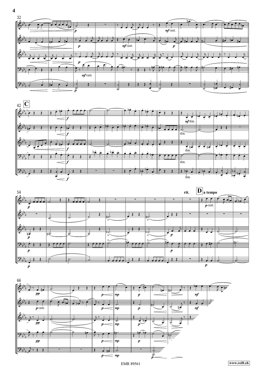 Quintet No. 2, Op. 6 Quintet No. 2, Op. 6 Brass Quintet scores gallery preview page 4