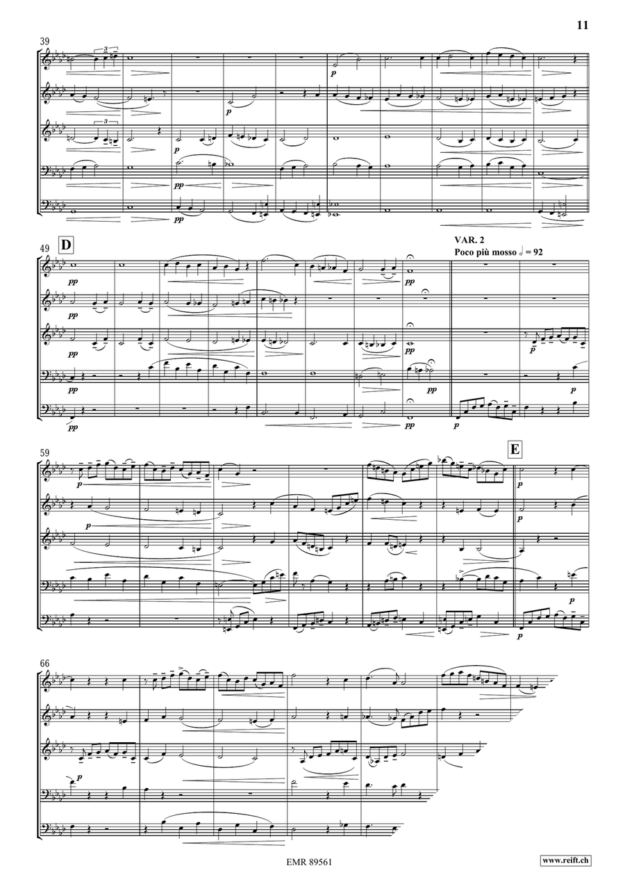 Quintet No. 2, Op. 6 Quintet No. 2, Op. 6 Brass Quintet scores gallery preview page 6