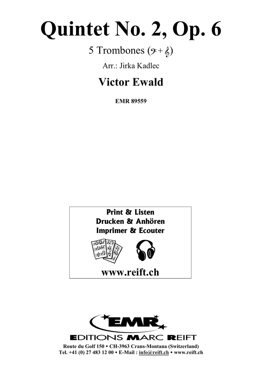 Quintet No. 2, Op. 6 Quintet No. 2, Op. 6 Trombone scores gallery preview page 2