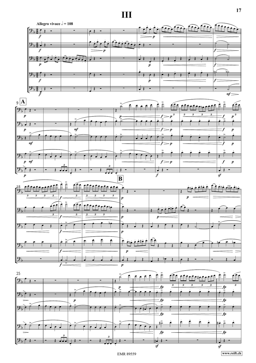 Quintet No. 2, Op. 6 Quintet No. 2, Op. 6 Trombone scores gallery preview page 7
