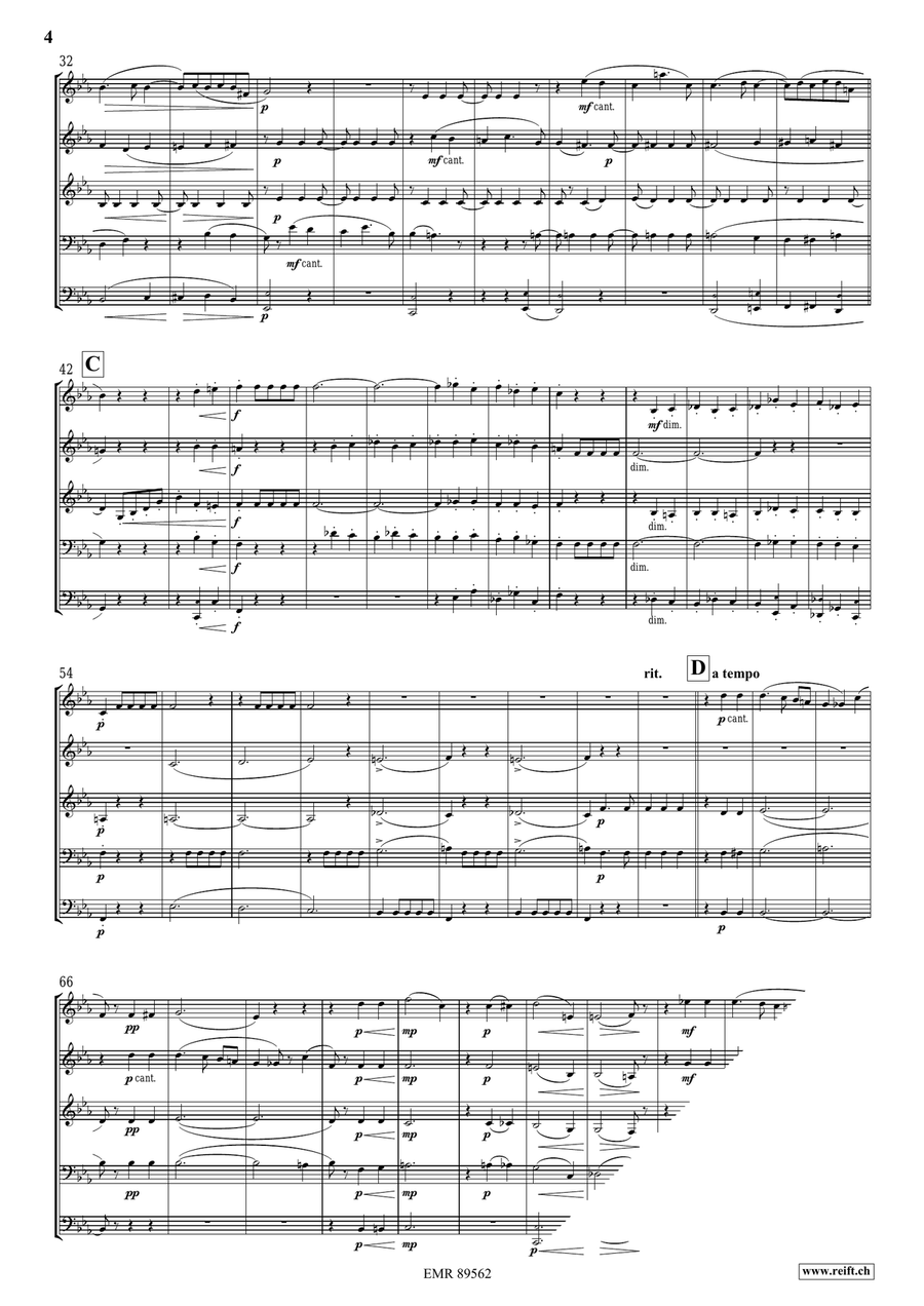 Quintet No. 2, Op. 6 Woodwind Quintet scores gallery preview page 4