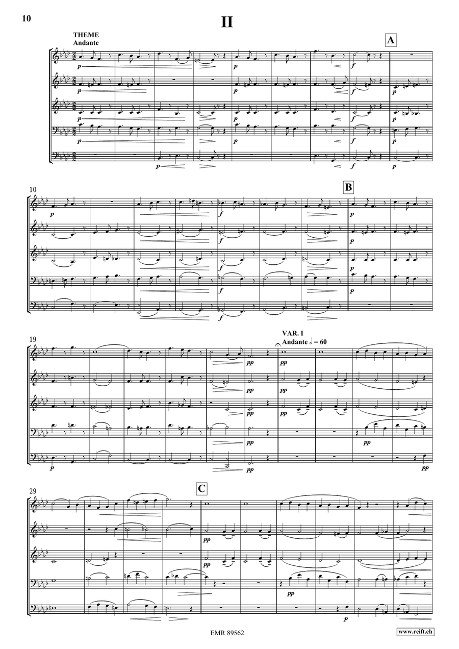 Quintet No. 2, Op. 6 Woodwind Quintet scores gallery preview page 5