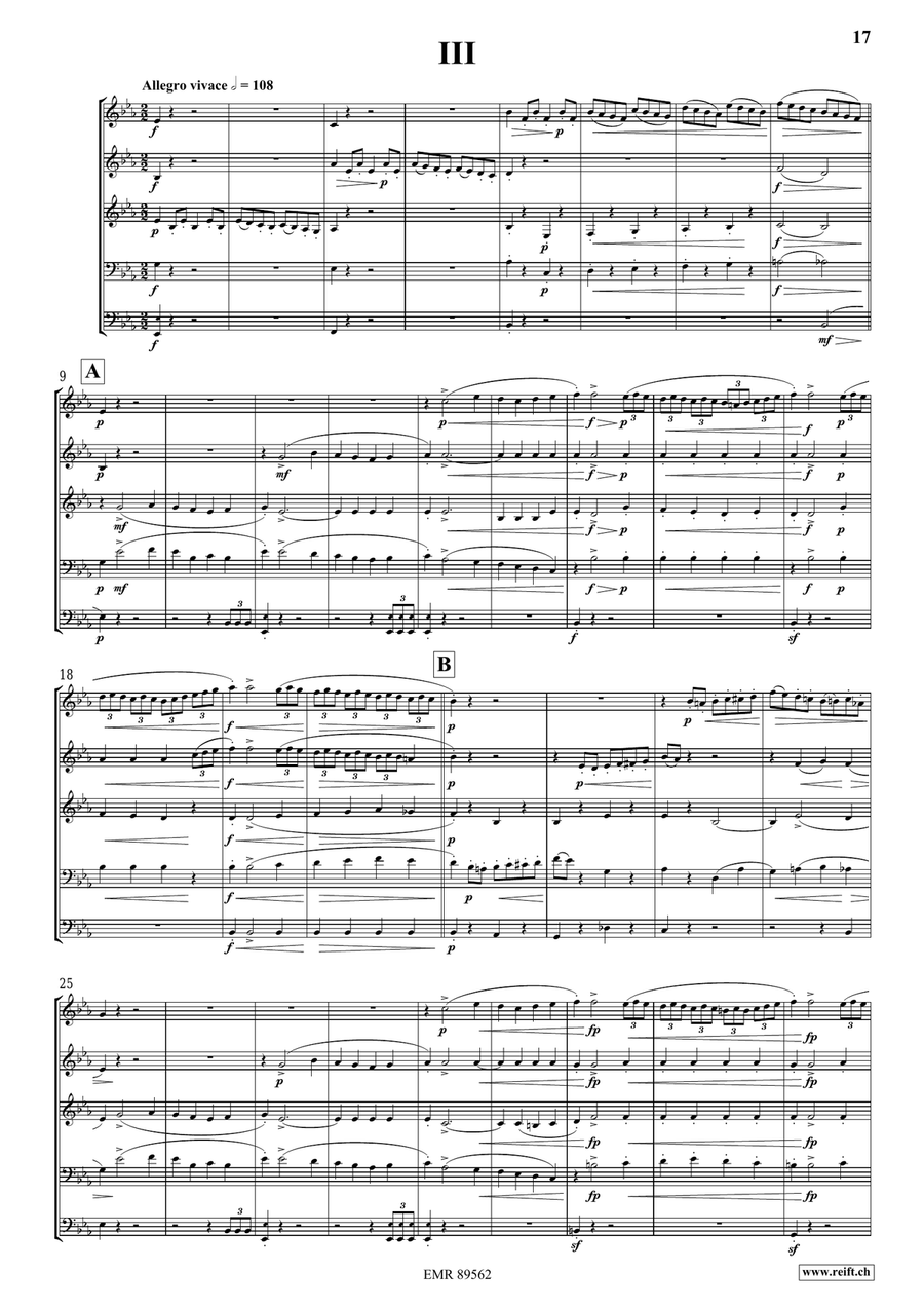 Quintet No. 2, Op. 6 Woodwind Quintet scores gallery preview page 7