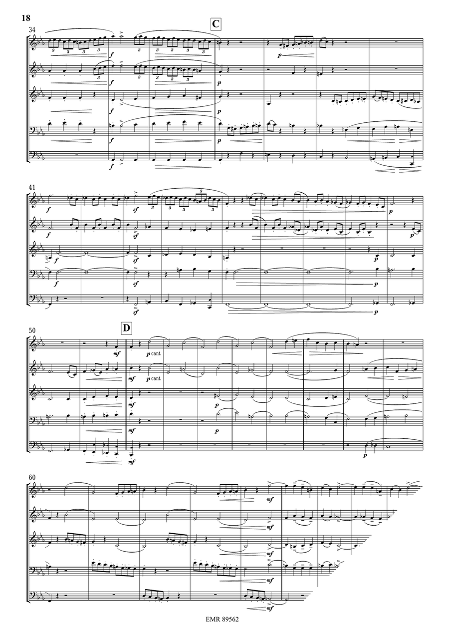 Quintet No. 2, Op. 6 Woodwind Quintet scores gallery preview page 8