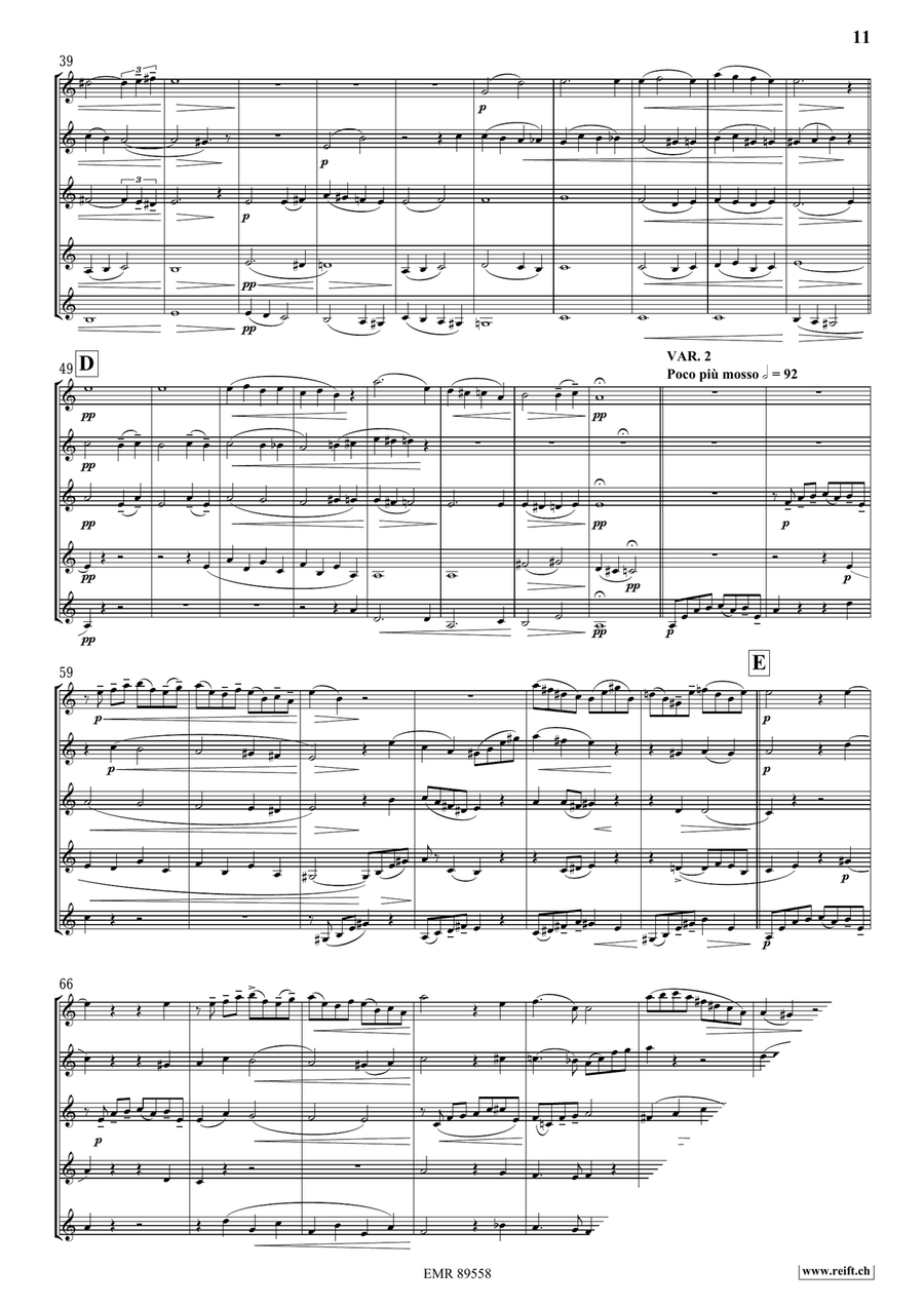 Quintet No. 2, Op. 6 Quintet No. 2, Op. 6 Cornet scores gallery preview page 6