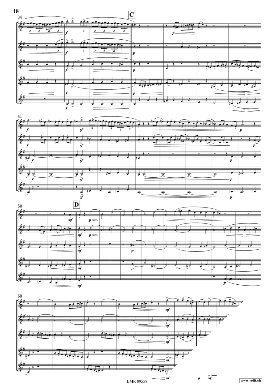 Quintet No. 2, Op. 6 Quintet No. 2, Op. 6 Cornet scores gallery preview page 8