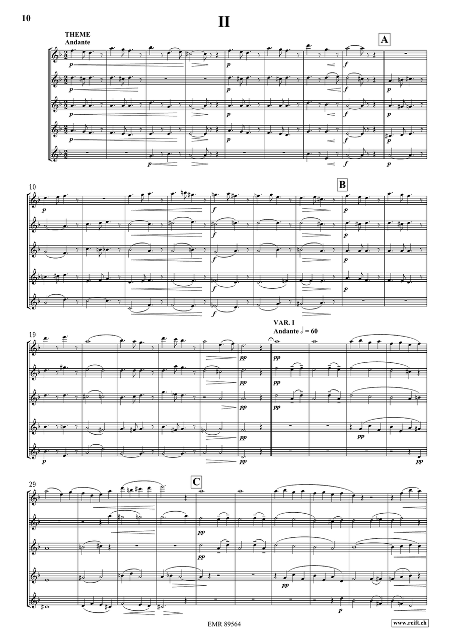 Quintet No. 2, Op. 6 Quintet No. 2, Op. 6 Flute scores gallery preview page 5