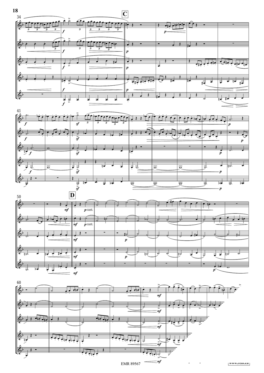 Quintet No. 2, Op. 6 Quintet No. 2, Op. 6 Horn scores gallery preview page 8