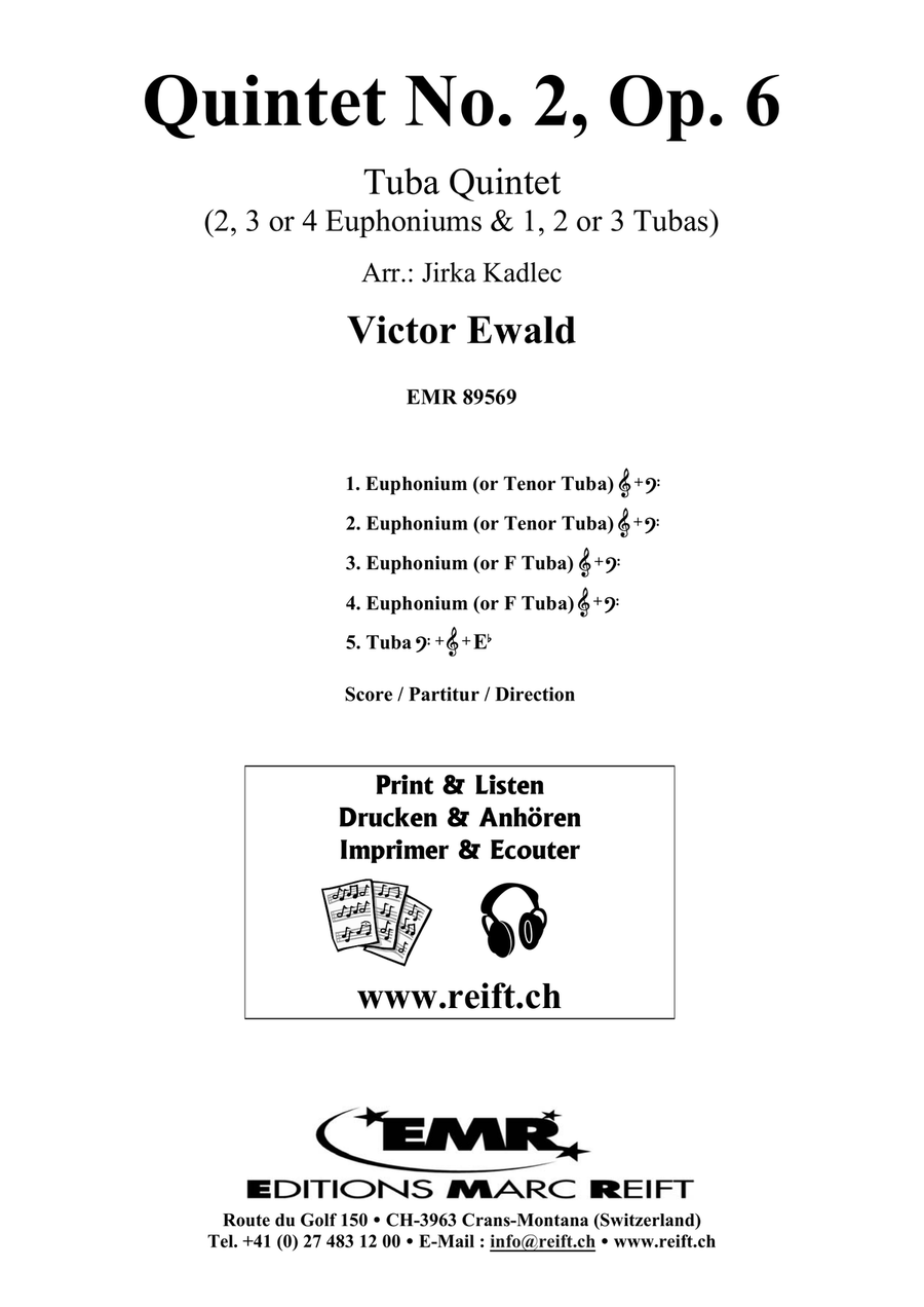 Quintet No. 2, Op. 6 Quintet No. 2, Op. 6 Tuba scores gallery preview page 2