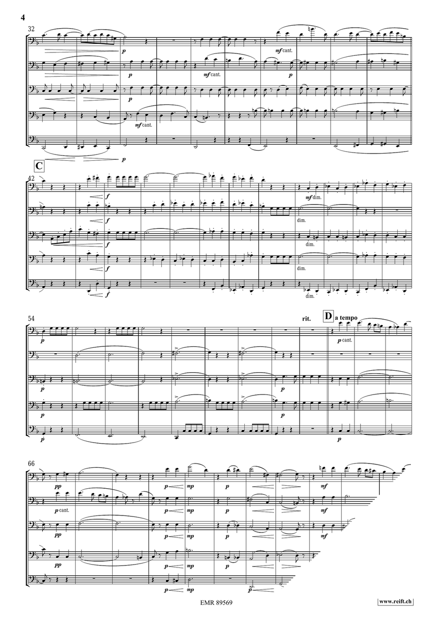 Quintet No. 2, Op. 6 Quintet No. 2, Op. 6 Tuba scores gallery preview page 4