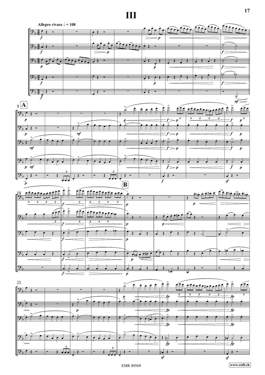 Quintet No. 2, Op. 6 Quintet No. 2, Op. 6 Tuba scores gallery preview page 7