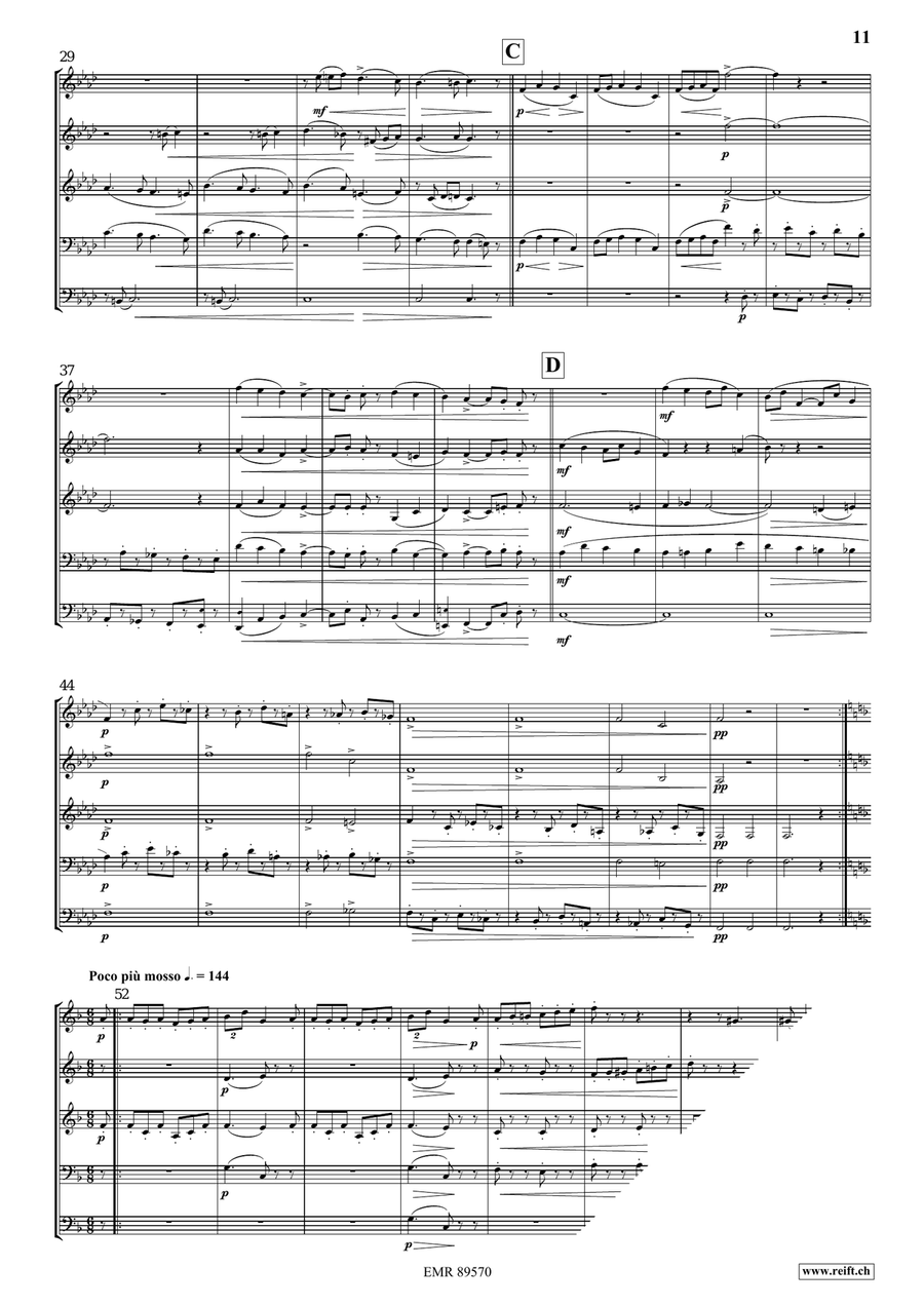 Quintet No. 3, Op. 7 Quintet No. 3, Op. 7 Score scores gallery preview page 6