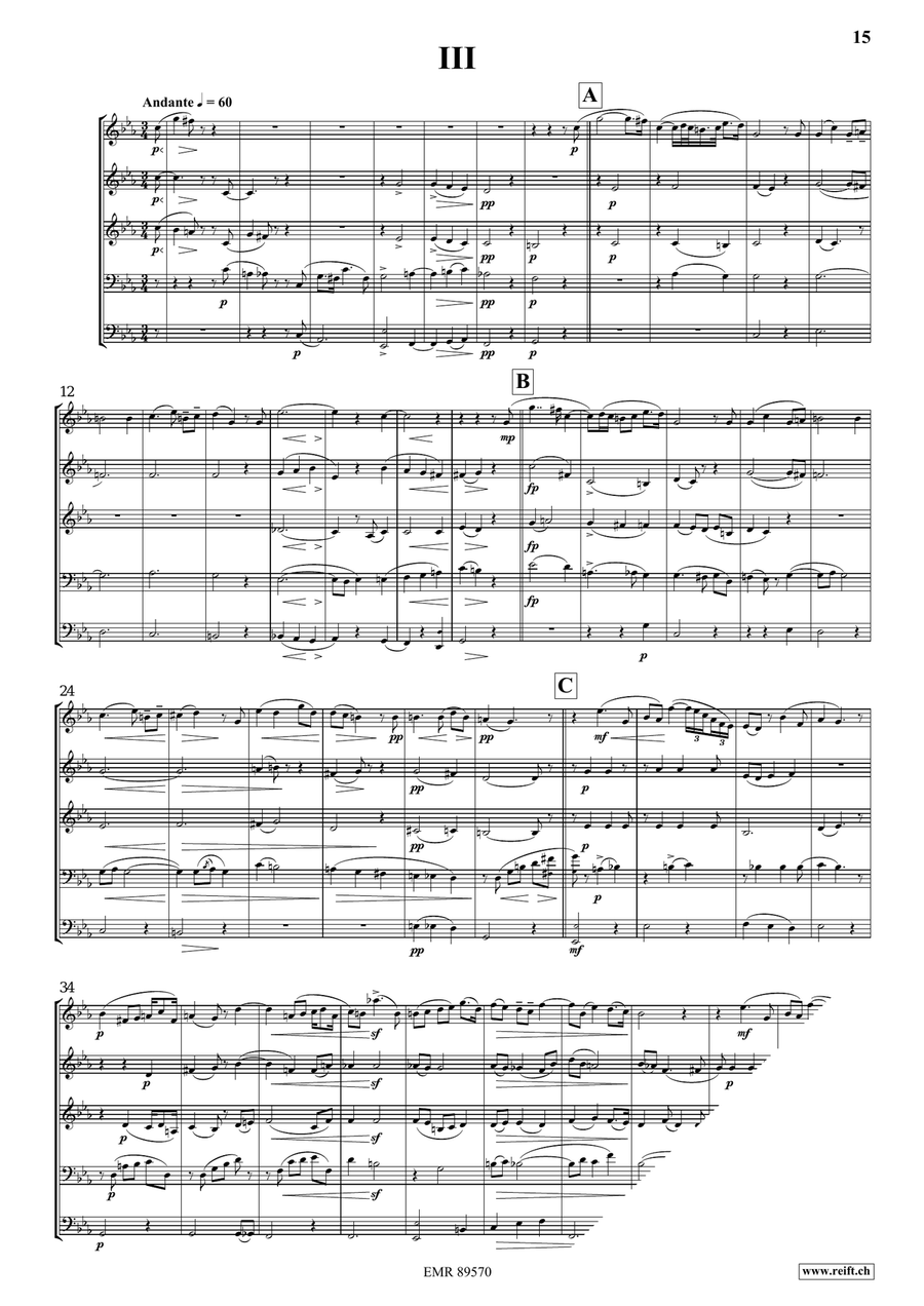 Quintet No. 3, Op. 7 Quintet No. 3, Op. 7 Score scores gallery preview page 7