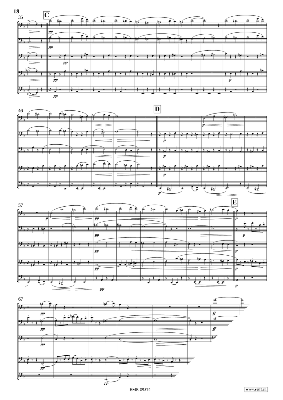 Quintet No. 3, Op. 7 Trombone scores gallery preview page 9