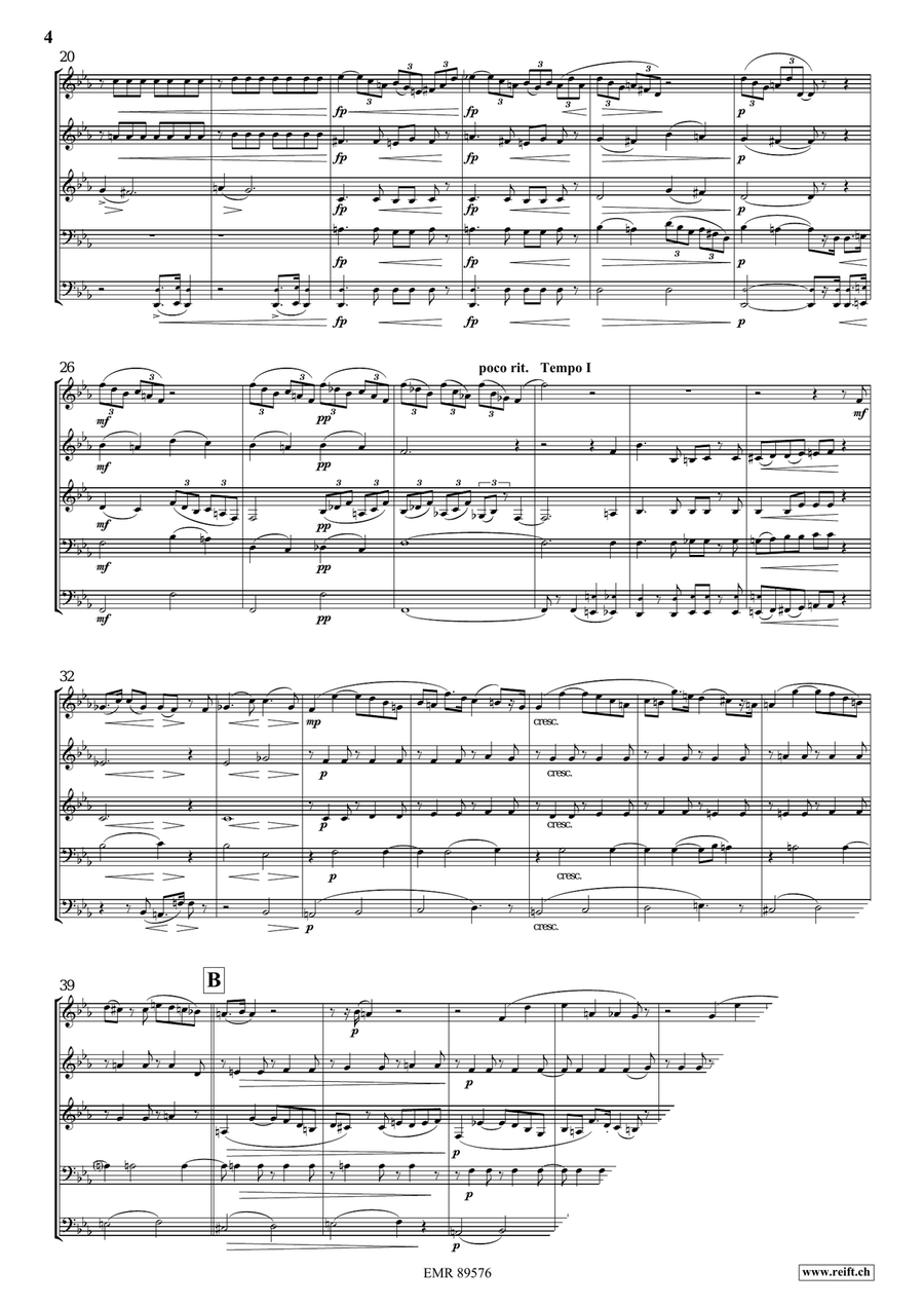 Quintet No. 3, Op. 7 Quintet No. 3, Op. 7 Brass Quintet scores gallery preview page 5