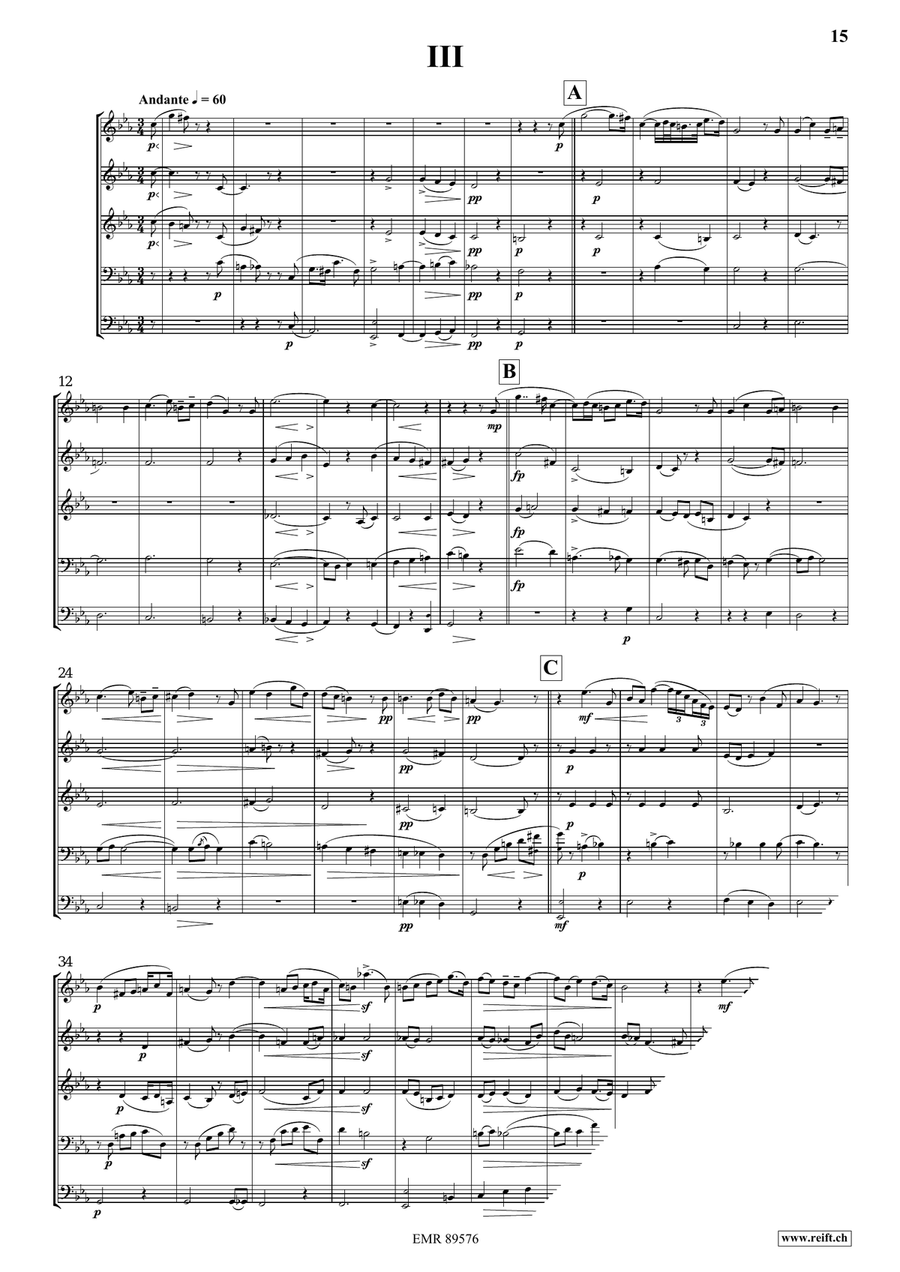 Quintet No. 3, Op. 7 Quintet No. 3, Op. 7 Brass Quintet scores gallery preview page 8