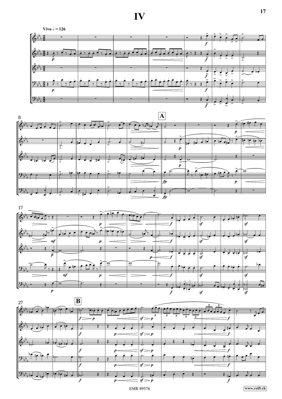 Quintet No. 3, Op. 7 Quintet No. 3, Op. 7 Brass Quintet scores gallery preview page 9