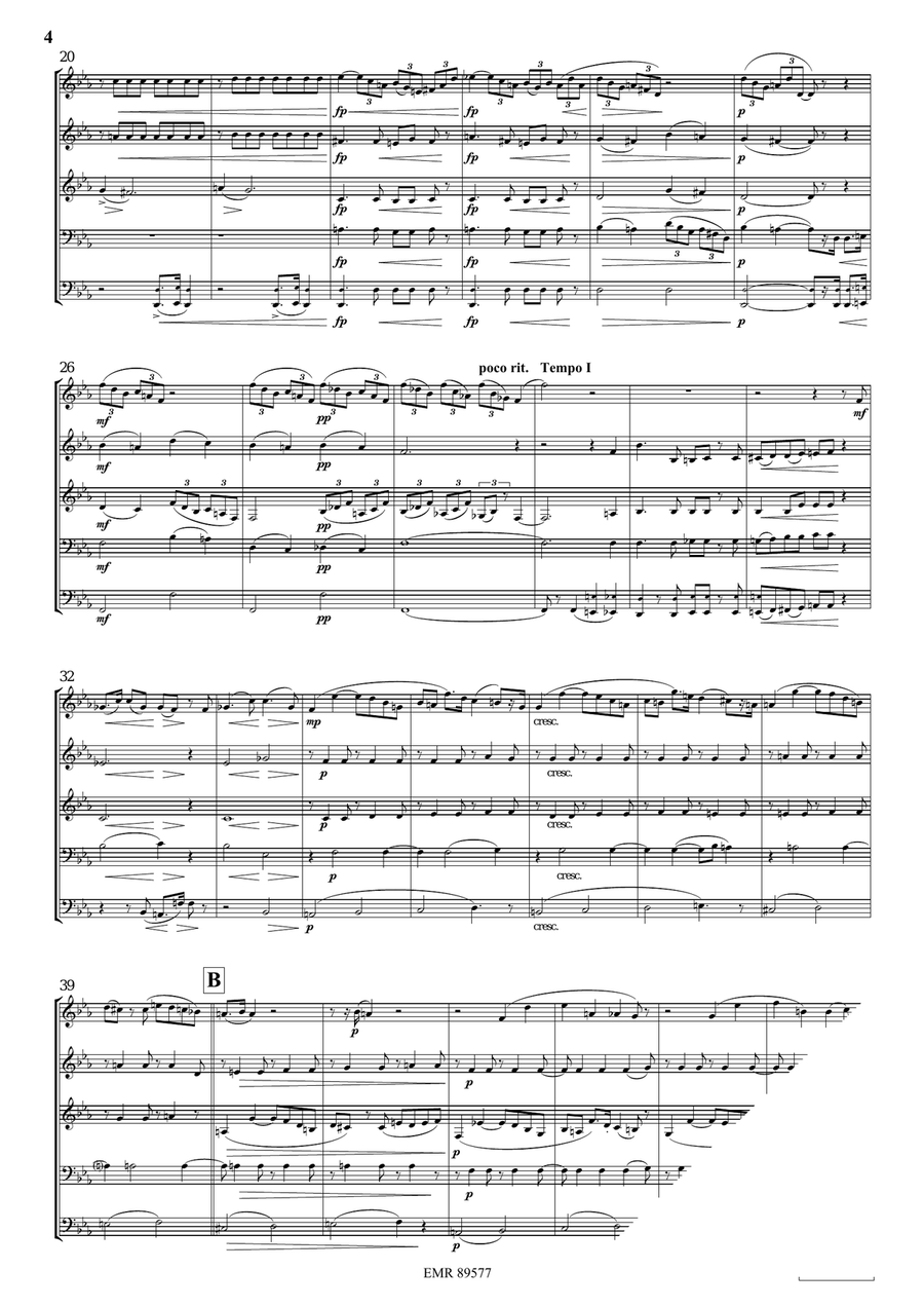 Quintet No. 3, Op. 7 Woodwind Quintet scores gallery preview page 4
