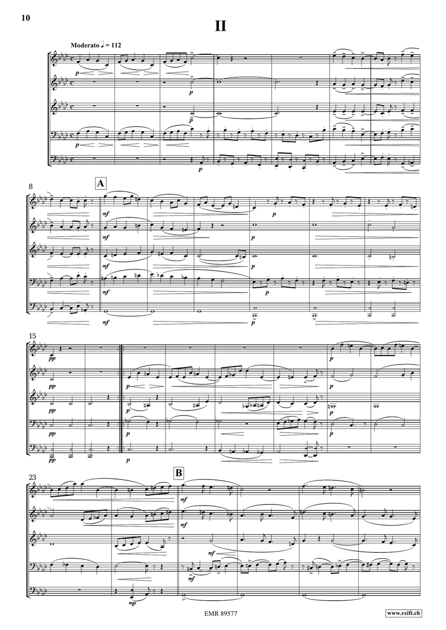Quintet No. 3, Op. 7 Woodwind Quintet scores gallery preview page 5