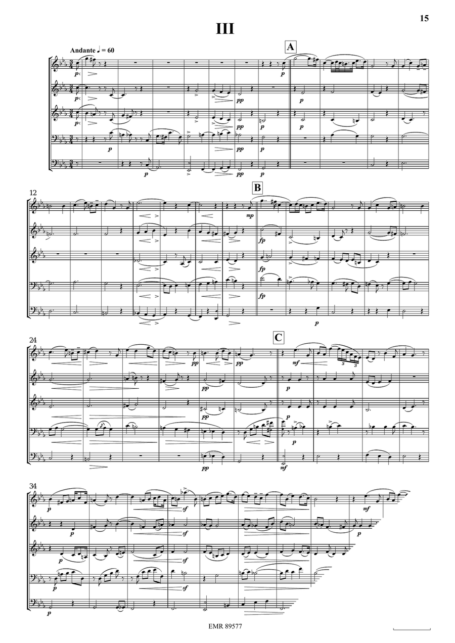 Quintet No. 3, Op. 7 Woodwind Quintet scores gallery preview page 7