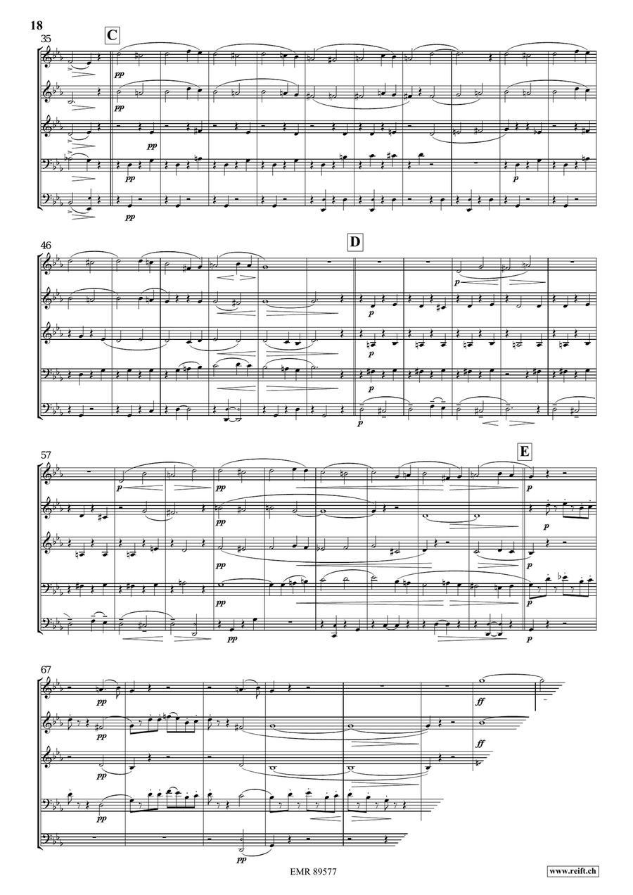 Quintet No. 3, Op. 7 Woodwind Quintet scores gallery preview page 9
