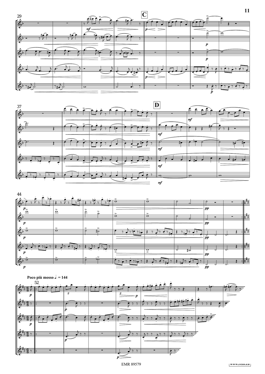 Quintet No. 3, Op. 7 Quintet No. 3, Op. 7 Flute scores gallery preview page 6