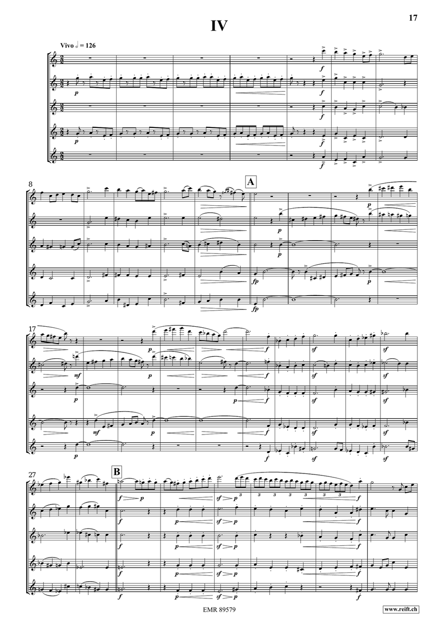 Quintet No. 3, Op. 7 Quintet No. 3, Op. 7 Flute scores gallery preview page 8