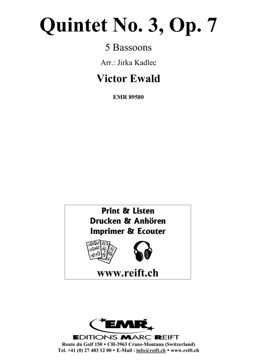 Quintet No. 3, Op. 7 Quintet No. 3, Op. 7 Bassoon scores gallery preview page 2