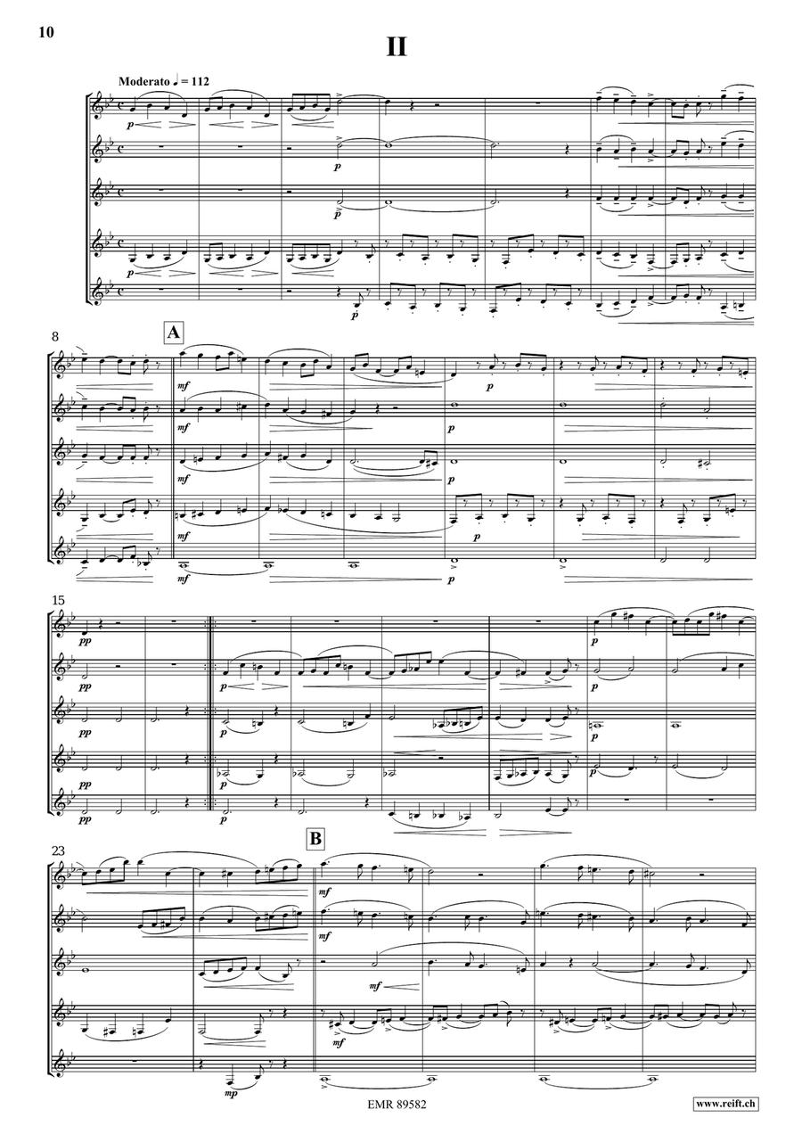 Quintet No. 3, Op. 7 Horn scores gallery preview page 5