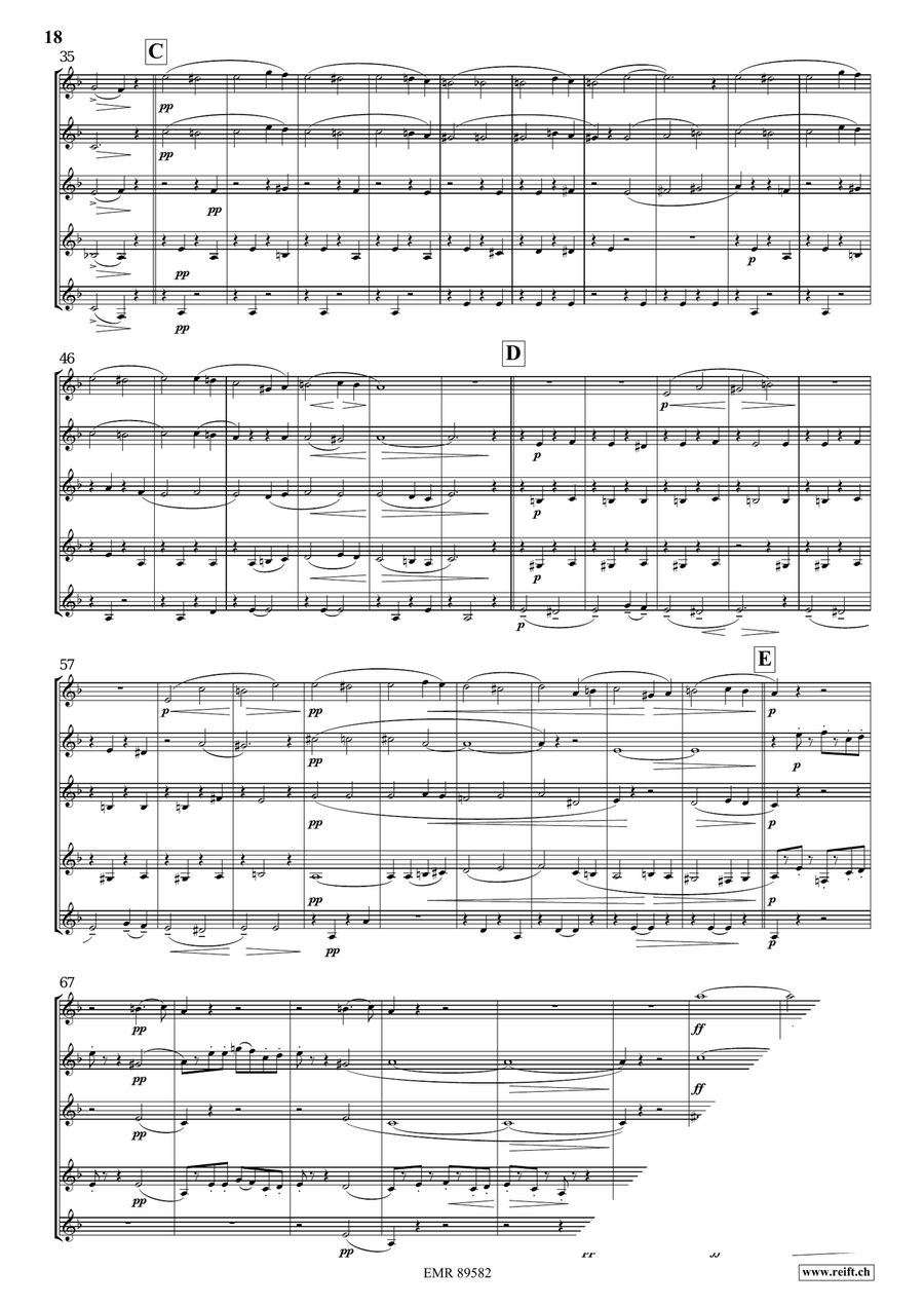 Quintet No. 3, Op. 7 Horn scores gallery preview page 9
