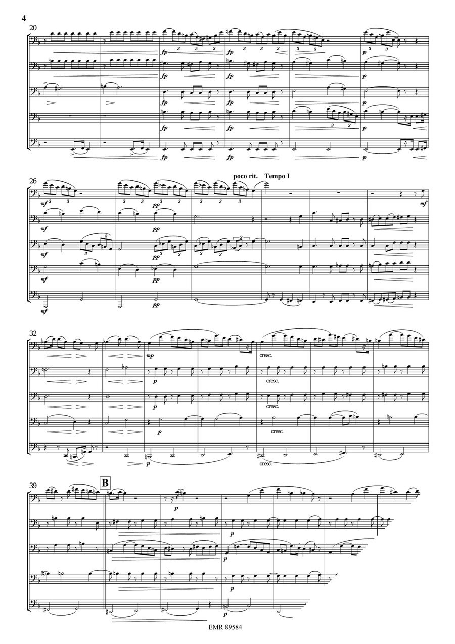 Quintet No. 3, Op. 7 Quintet No. 3, Op. 7 Tuba scores gallery preview page 4