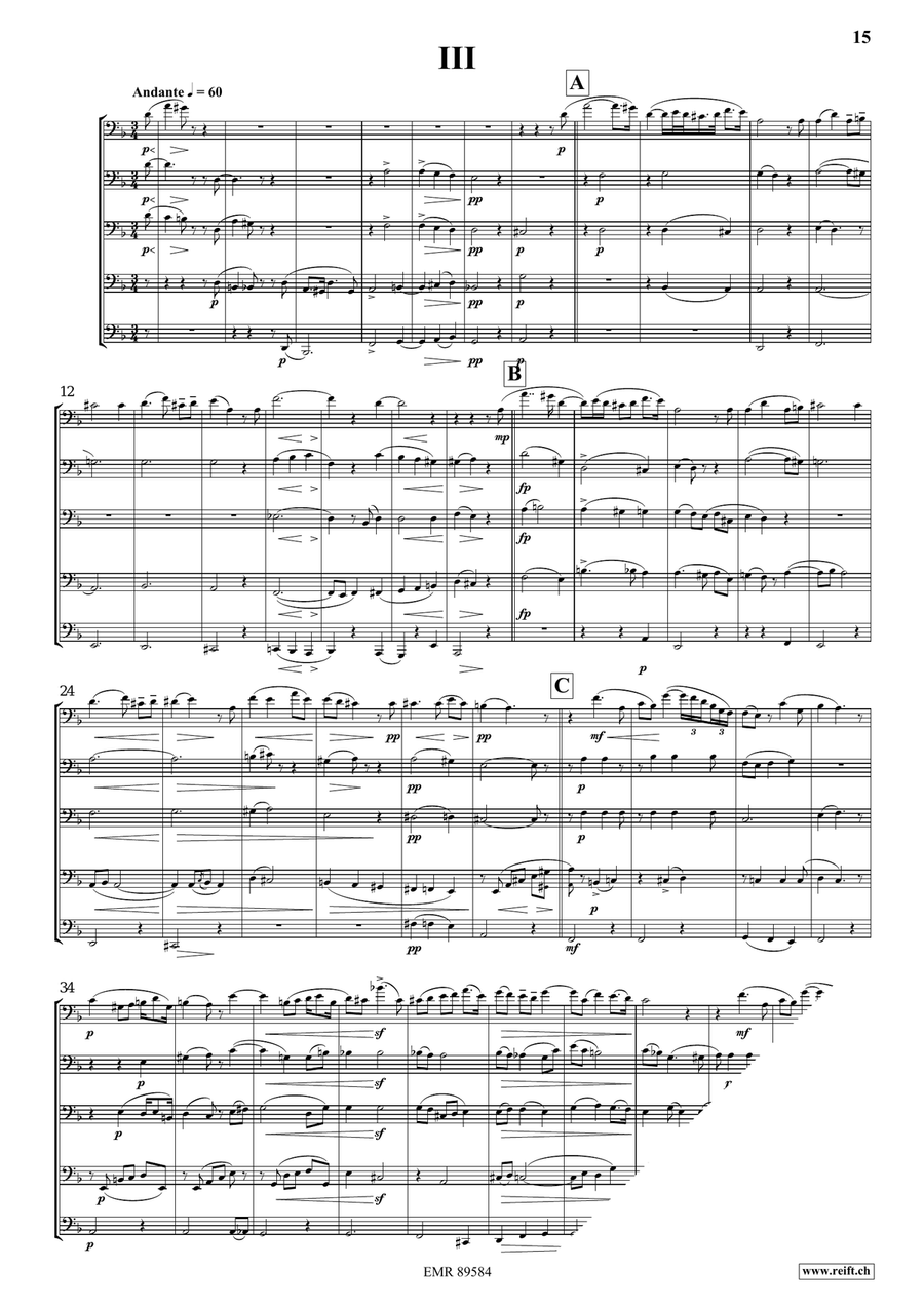 Quintet No. 3, Op. 7 Quintet No. 3, Op. 7 Tuba scores gallery preview page 7