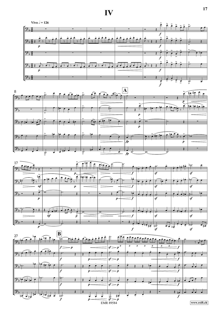 Quintet No. 3, Op. 7 Quintet No. 3, Op. 7 Tuba scores gallery preview page 8
