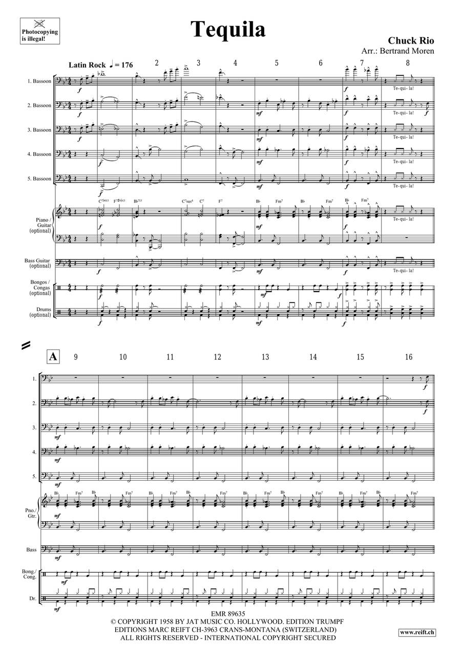 Tequila Tequila Bassoon scores gallery preview page 3
