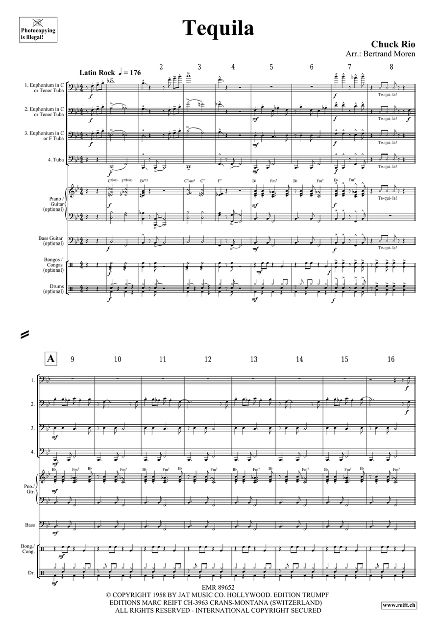 Tequila Tequila Tuba Quartet scores gallery preview page 3