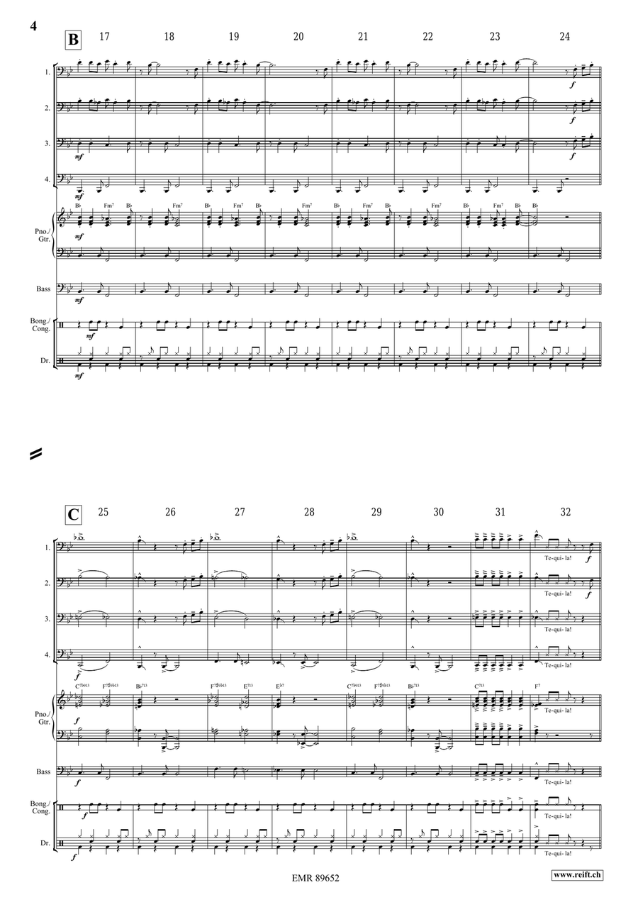 Tequila Tequila Tuba Quartet scores gallery preview page 4