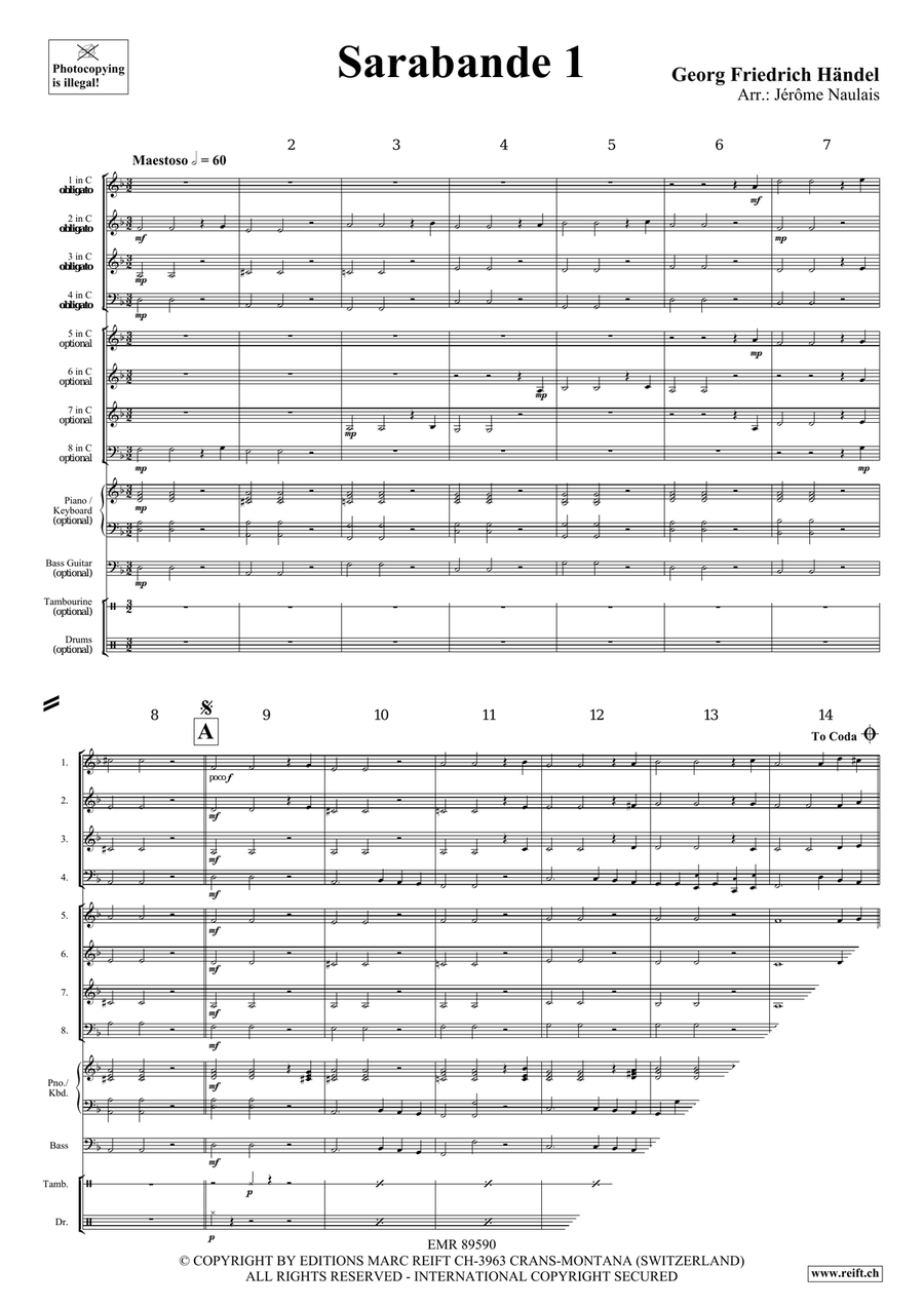 Sarabande 1 Sarabande 1 Score scores gallery preview page 4
