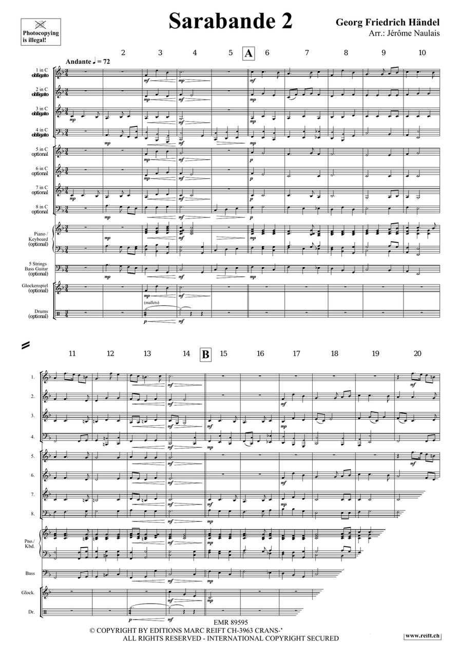 Sarabande 2 Sarabande 2 Score scores gallery preview page 4