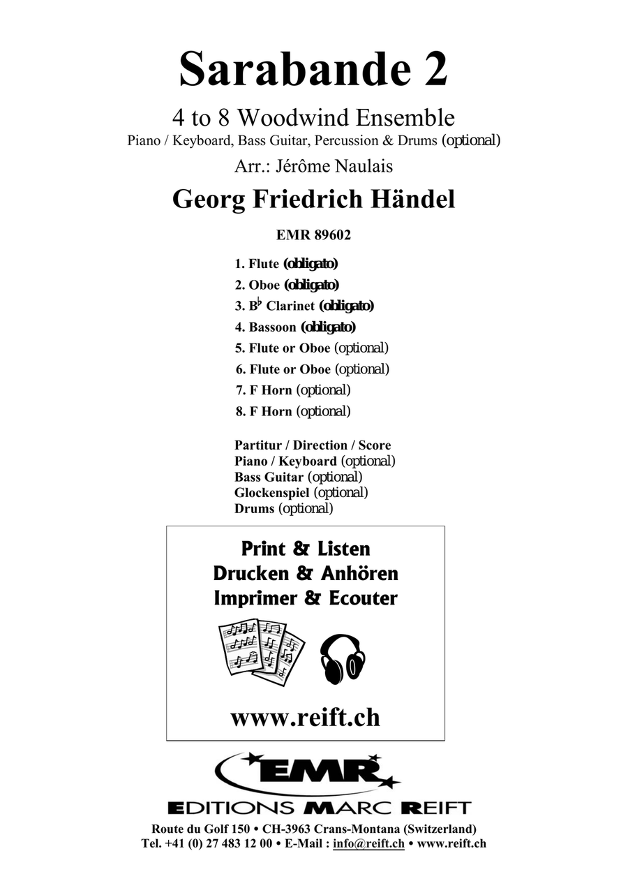 Sarabande 2 Sarabande 2 Score scores gallery preview page 2