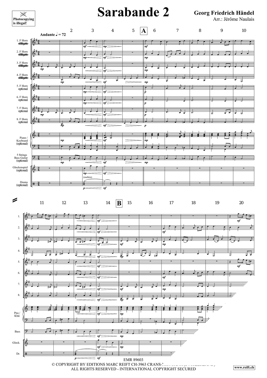 Sarabande 2 Sarabande 2 Score scores gallery preview page 4