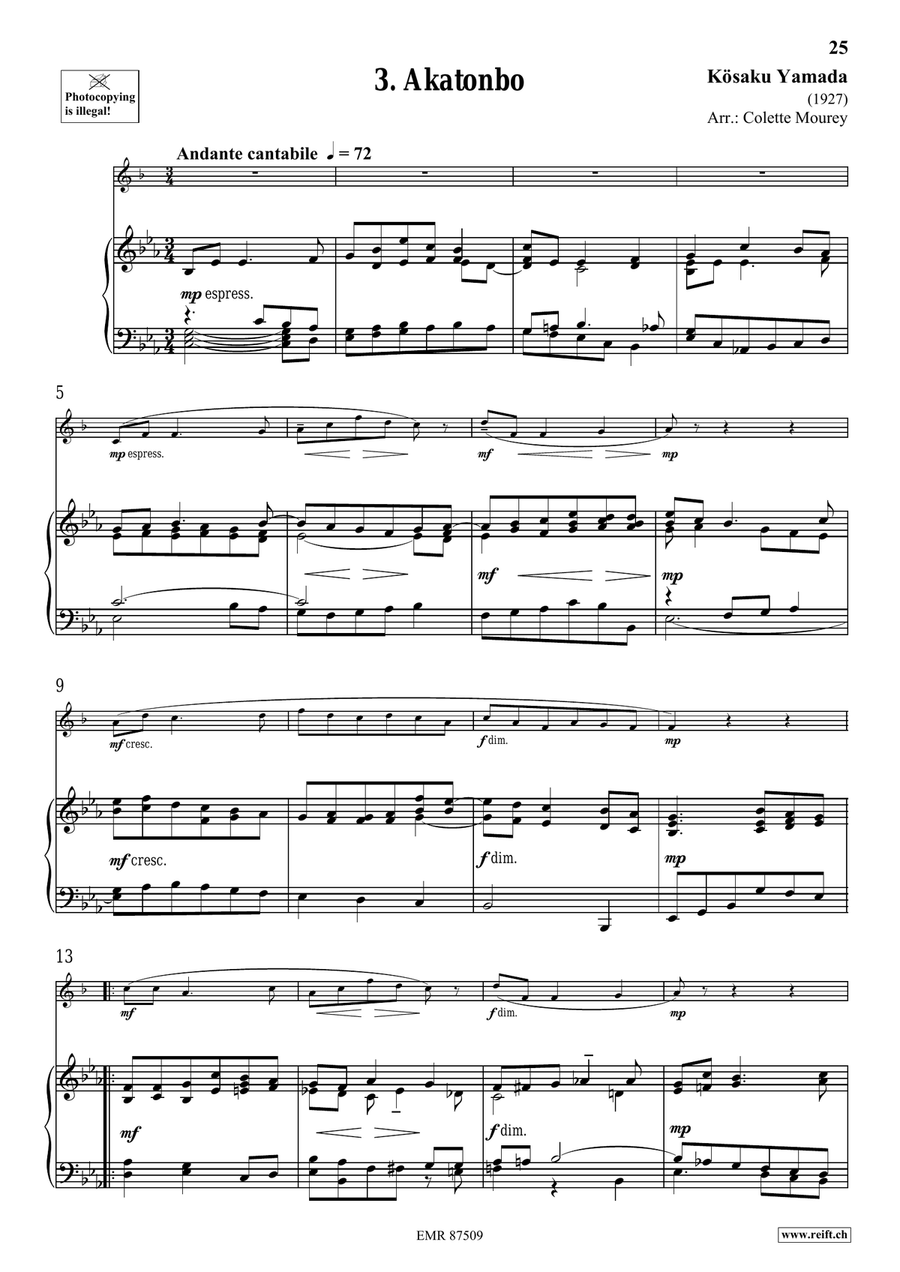 Folk Songs From Japan Folk Songs From Japan Cornet scores gallery preview page 8
