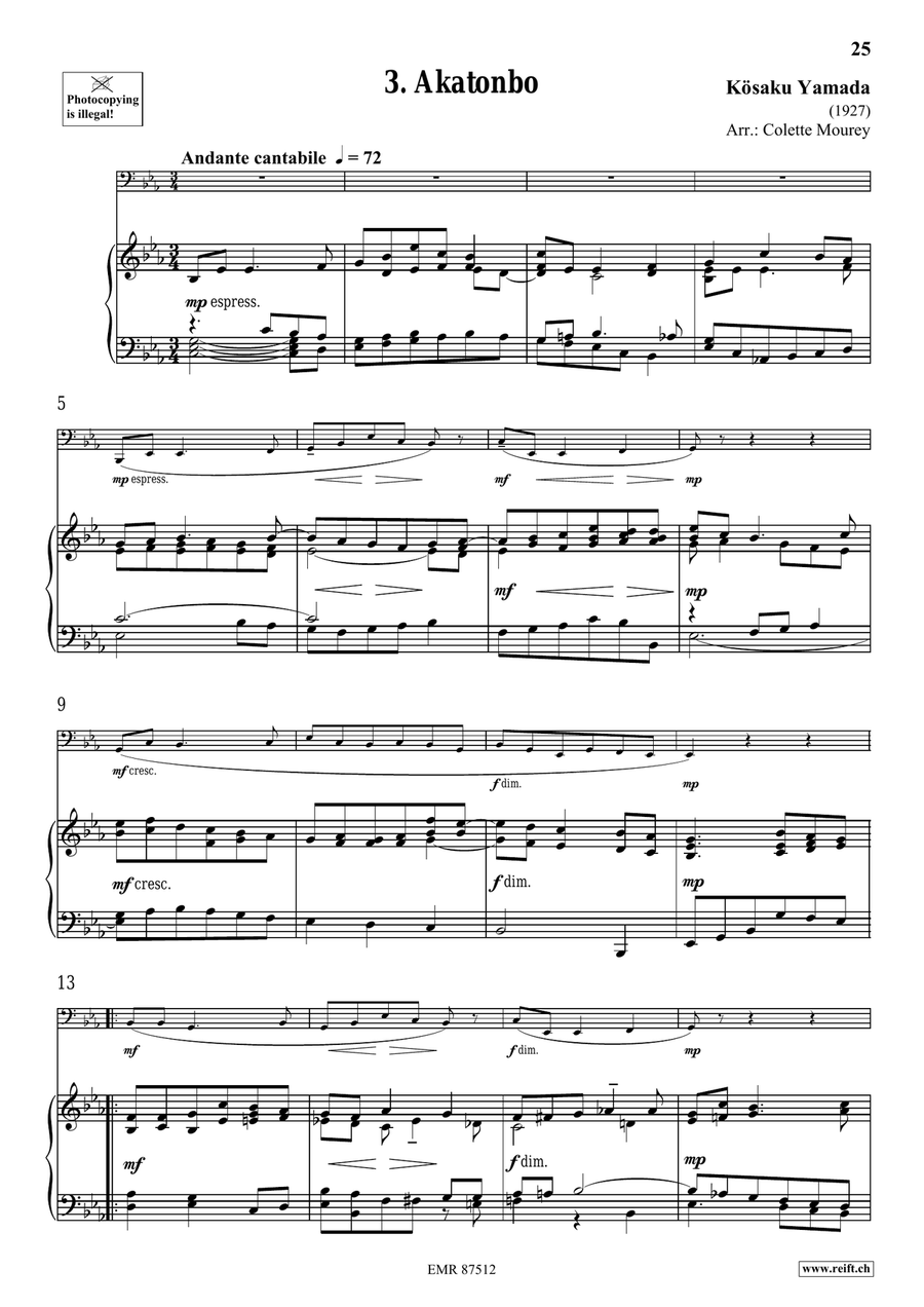 Folk Songs From Japan Folk Songs From Japan Tuba scores gallery preview page 8